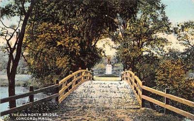 The Old North Bridge Concord, Massachusetts Postcard