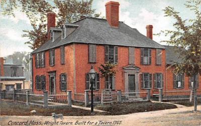 Wright Tavern  Concord, Massachusetts Postcard