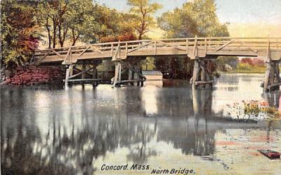 North Bridge Concord, Massachusetts Postcard