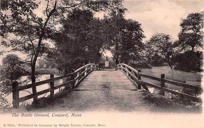 The Battle Ground Concord, Massachusetts Postcard
