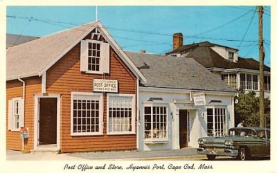 Post Office & Store Cape Cod, Massachusetts Postcard