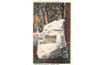 Sleepy Hollow Cemetery Concord, Massachusetts Postcard