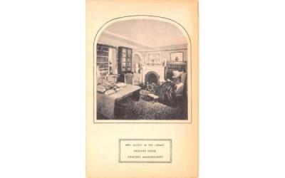 Mrs. Alcott in the Library Concord, Massachusetts Postcard
