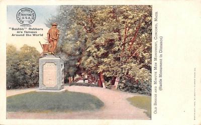 Old Bridge & Minute Men Monument Concord, Massachusetts Postcard