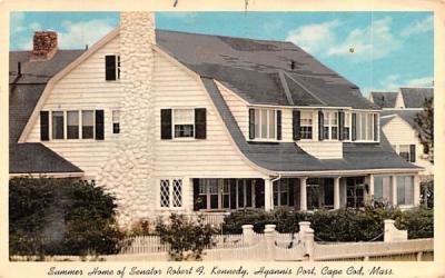 Summer Home of Senator Robert F. Kennedy Cape Cod, Massachusetts Postcard