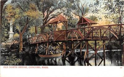 Old North Bridge Concord, Massachusetts Postcard