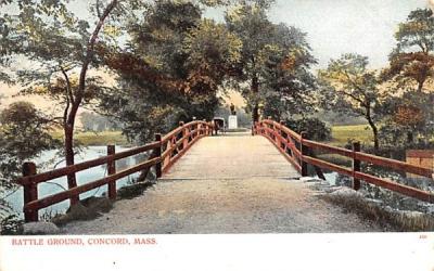 Battle Ground Concord, Massachusetts Postcard
