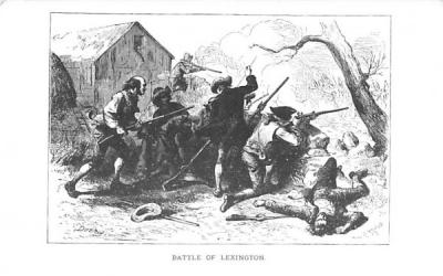 Battle of Lexington Concord, Massachusetts Postcard