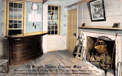 Old Wright Tavern Concord, Massachusetts Postcard