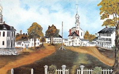 Concord Center 1839 Massachusetts Postcard