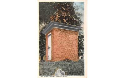 Old Powder House Concord, Massachusetts Postcard