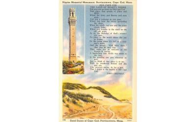 Pilgrim Memorical Monument Cape Cod, Massachusetts Postcard
