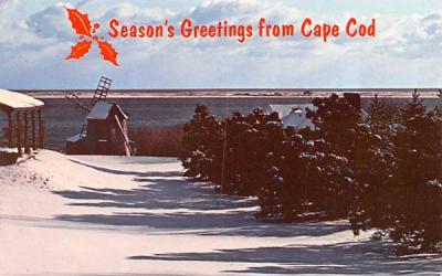 Season's Greeting from Cape Cod Chatham, Massachusetts Postcard