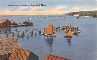 Stage Harbor Chatham, Massachusetts Postcard