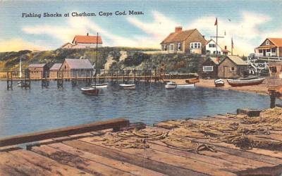 Fishing Schacks Chatham, Massachusetts Postcard