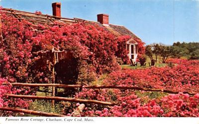 Famous Rose Cottage Chatham, Massachusetts Postcard