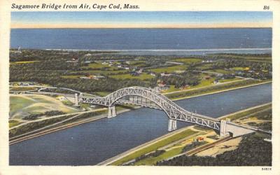 Sagamore Bridge Cape Cod, Massachusetts Postcard