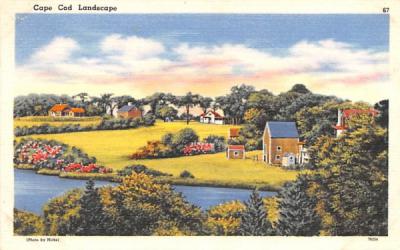 Cape Cod Landscape Massachusetts Postcard