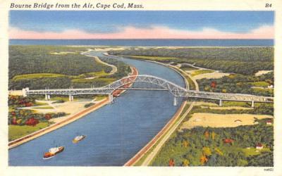 Bourne Bridge Cape Cod, Massachusetts Postcard