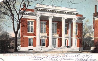 Elizabeth Carey Agassiz House Cambridge, Massachusetts Postcard