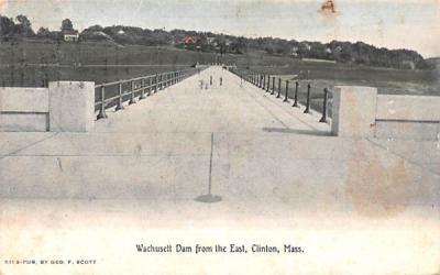 Wachusett Dam Clinton, Massachusetts Postcard