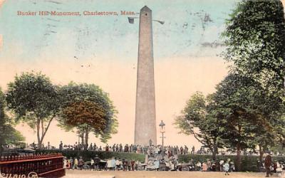 Bunker Hill Monument Charlestown, Massachusetts Postcard