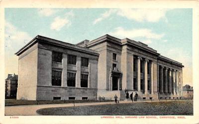 Langdell Hall Cambridge, Massachusetts Postcard