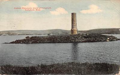 Goshold Monument Cuttyhunk, Massachusetts Postcard