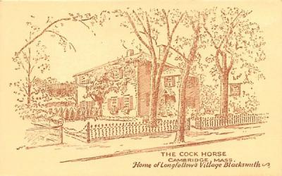The Cock Horse Cambridge, Massachusetts Postcard