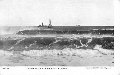 Surf at Chatham Beach Massachusetts Postcard