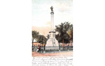 Soldiers' Monument Chelsea, Massachusetts Postcard