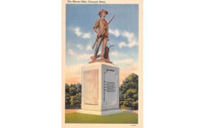 The Minute Man  Concord, Massachusetts Postcard