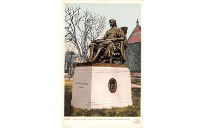John Harvard Statue Cambridge, Massachusetts Postcard