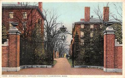 Holworthy Gate Cambridge, Massachusetts Postcard