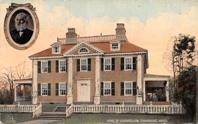 Home of Longfellow Cambridge, Massachusetts Postcard