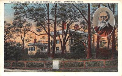 Elmwood Cambridge, Massachusetts Postcard