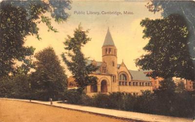 Public Library Cambridge, Massachusetts Postcard