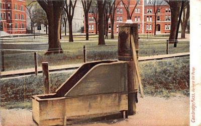 Harvard Old Pump Cambridge, Massachusetts Postcard