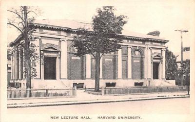New Lecture Hall Cambridge, Massachusetts Postcard