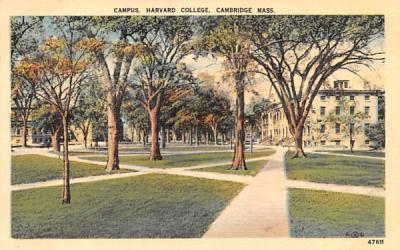 Campus Cambridge, Massachusetts Postcard
