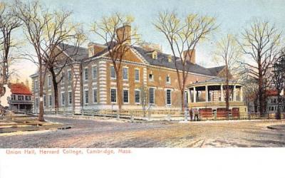 Union Hall Cambridge, Massachusetts Postcard