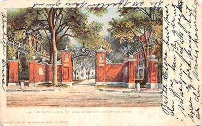 Johnson Gate Cambridge, Massachusetts Postcard
