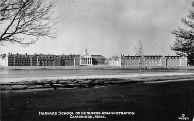 Harvard School of Business Administration Cambridge, Massachusetts Postcard