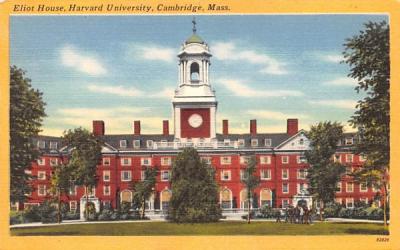 Eliot House Cambridge, Massachusetts Postcard