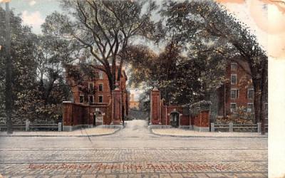 Cambridge Street Gate Massachusetts Postcard