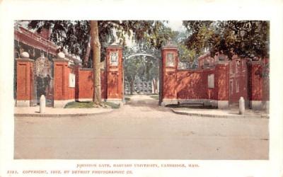 Johnston Gate Cambridge, Massachusetts Postcard