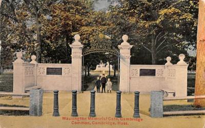 Washington Memorial Gate Cambridge, Massachusetts Postcard