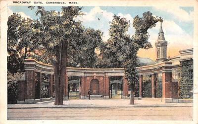 Broadway Gate Cambridge, Massachusetts Postcard