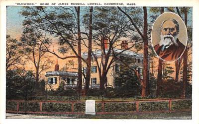 Elmwood Cambridge, Massachusetts Postcard
