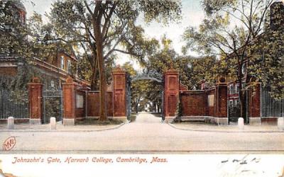 Johnson's Gate Cambridge, Massachusetts Postcard